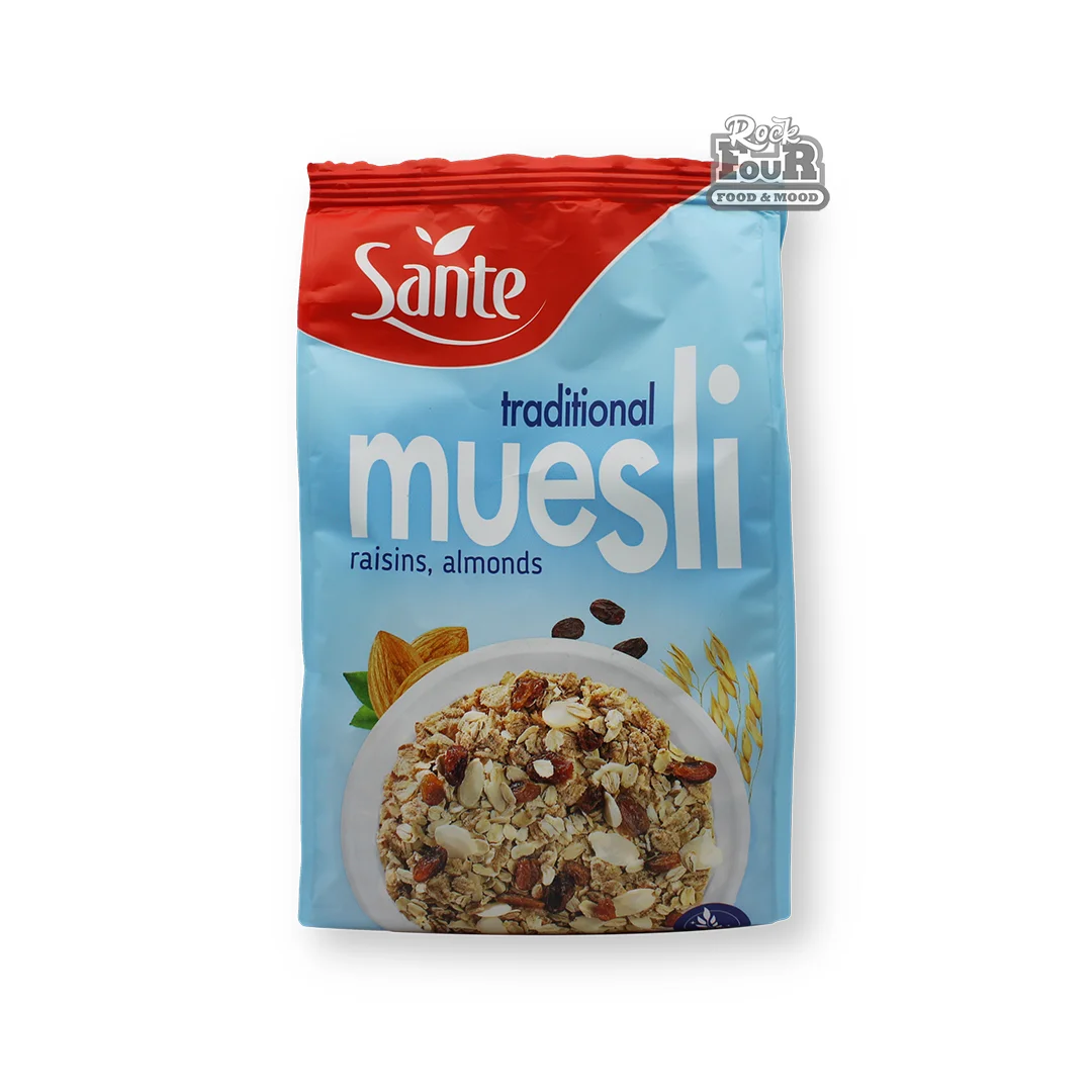 Traditional muesli "Sante" with raisins and almonds 350g